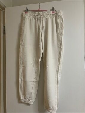 GAP women Cream Jogger Sweatpants
